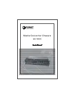 Planet Media Converter Chassis MC-1000R User Manual preview