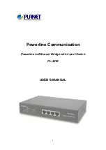 Предварительный просмотр 1 страницы Planet PL-401E User Manual