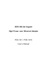 Planet POE-161 User Manual preview