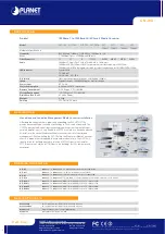 Предварительный просмотр 2 страницы Planet SMART MEDIA CONVERTER GST-70X Specifications