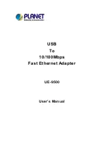 Planet UE-9500 User Manual preview