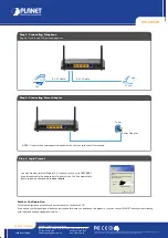 Предварительный просмотр 2 страницы Planet VIP-281 SW Quick Manual