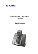 Предварительный просмотр 1 страницы Planet VIP-320 User Manual