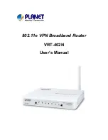 Preview for 1 page of Planet VRT-402N User Manual