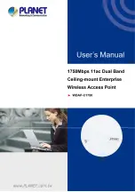 Planet WDAP-C1750 User Manual preview