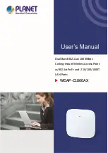 Предварительный просмотр 1 страницы Planet WDAP-C1800AX User Manual