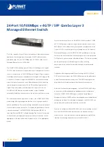 Planet WGS3-2840 Datasheet предпросмотр