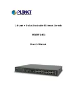 Предварительный просмотр 1 страницы Planet WGSW-2403 User Manual