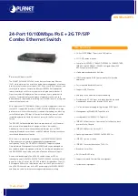 Planet WGSW-2620PV User Manual preview