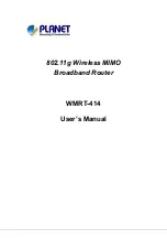 Предварительный просмотр 1 страницы Planet WMRT-414 User Manual