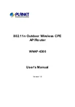 Предварительный просмотр 1 страницы Planet WNAP-6300 User Manual