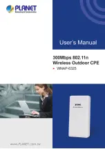 Предварительный просмотр 1 страницы Planet WNAP-6325 User Manual