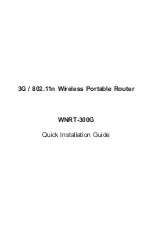 Предварительный просмотр 1 страницы Planet WNRT-300G Quick Installation Manual