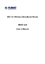 Planet WNRT-625 User Manual preview