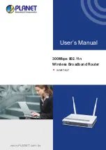 Предварительный просмотр 1 страницы Planet WNRT-627 User Manual