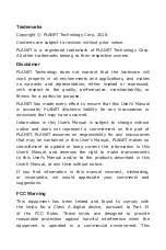 Preview for 2 page of Planet XT-705A User Manual