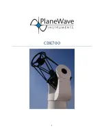 PlaneWave CDK700 Manual preview