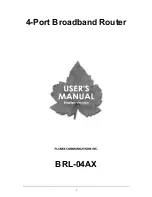 Preview for 1 page of Planex BRL-04AX User Manual