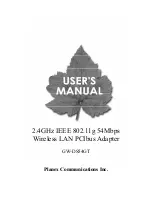 Preview for 1 page of Planex GW-DS54GT User Manual