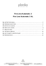 Предварительный просмотр 1 страницы Planika Fire Line Automatic 3 Instruction Manual