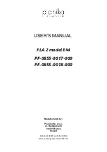 Planika FLA 2 E#4 User Manual preview