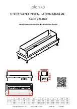 Planika Galaxy Burner User And Installation Manual preview