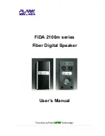 Plank Digital Audio FiDA 2100m series User Manual предпросмотр