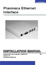 Planmeca Ethernet Interface Installation Manual предпросмотр