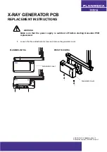 Предварительный просмотр 1 страницы Planmeca X-RAY GENERATOR PCB Replacement Instructions