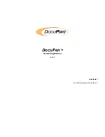 Preview for 1 page of Planon DocuPen DocuPort Series Operating Manual