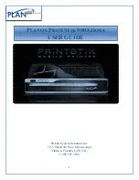 Planon PrintStik PS900 User Manual предпросмотр