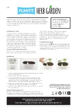 Preview for 4 page of PLANT!T Herb Garden Quick Start Manual