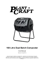 Preview for 1 page of PLANTCRAFT 160 Litre Dual Batch Composter User Manual