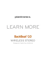 Предварительный просмотр 2 страницы Plantronics BackBeat GO User Manual