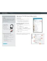 Plantronics Blackwire 710 Quick Setup Manual предпросмотр