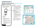 Предварительный просмотр 1 страницы Plantronics Blackwire C510- M Quick Setup Manual