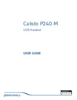 Preview for 1 page of Plantronics Calisto P240-M User Manual