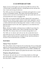 Preview for 6 page of Plantronics Clarity Professional C120 User Manual