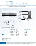 Preview for 2 page of Plantronics CS50-USB Specifications