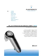 Предварительный просмотр 1 страницы Plantronics DISCOVER 610 User Manual