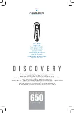 Plantronics Discovery 650 User Manual preview