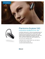 Plantronics EXPLORER 240 - Specifications preview