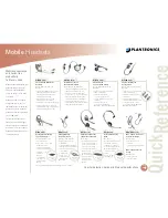 Preview for 1 page of Plantronics Explorer M220 Selection Manual