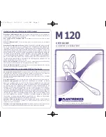 Plantronics M M120 User Manual preview