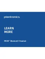 Plantronics M100 Bluetooth Learn More preview