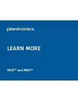 Preview for 1 page of Plantronics M20 User Manual