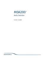 Preview for 1 page of Plantronics MDA200 User Manual