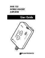 Plantronics MHA 100 User Manual preview