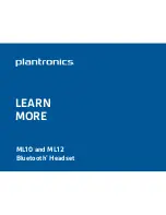 Plantronics ML10 Manual preview