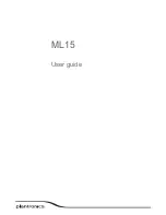 Preview for 1 page of Plantronics ML15 User Manual